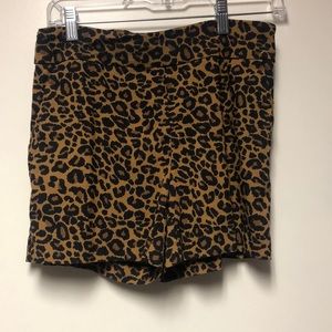 Leopard print shorts
